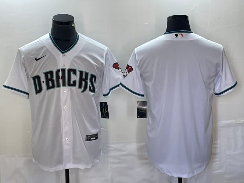 Arizona Diamondbacks White MLB Jersey 02 Arizona Diamondbacks White MLB Jersey 02
