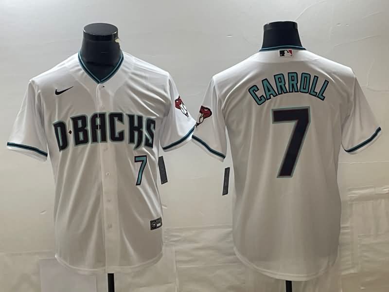 Arizona Diamondbacks White MLB Jersey 02