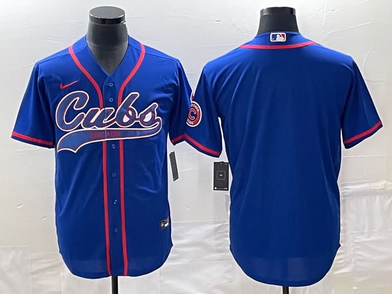 Chicago Cubs Blue MLB Jersey 02 Chicago Cubs Blue MLB Jersey 02