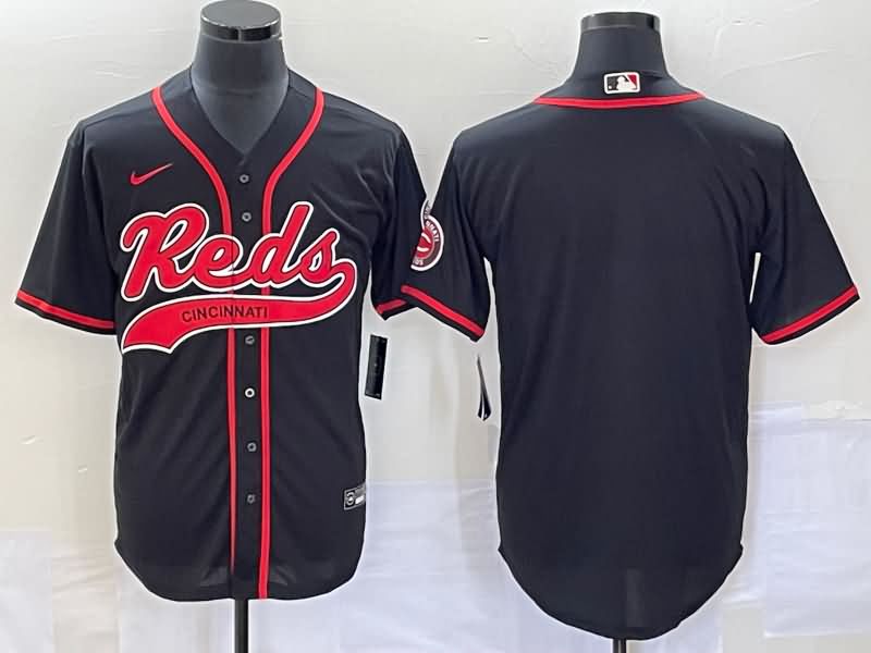 Cincinnati Reds Black MLB Jersey 02 Cincinnati Reds Black MLB Jersey 02