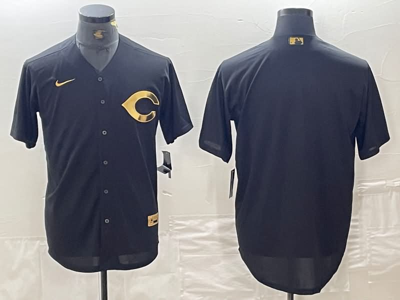 Cincinnati Reds Black Gold MLB Jersey Cincinnati Reds Black Gold MLB Jersey
