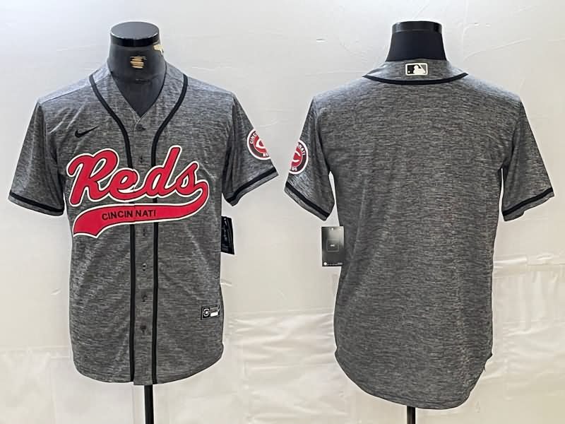 Cincinnati Reds Grey MLB Jersey 02 Cincinnati Reds Grey MLB Jersey 02