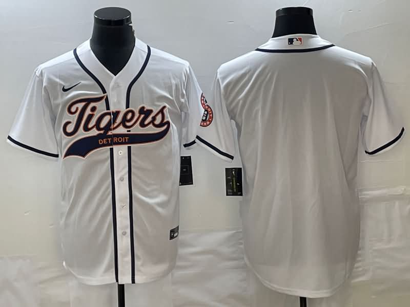 Detroit Tigers White MLB Jersey 02 Detroit Tigers White MLB Jersey 02