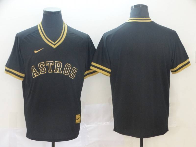 Houston Astros Black Gold Retro MLB Jersey Houston Astros Black Gold Retro MLB Jersey