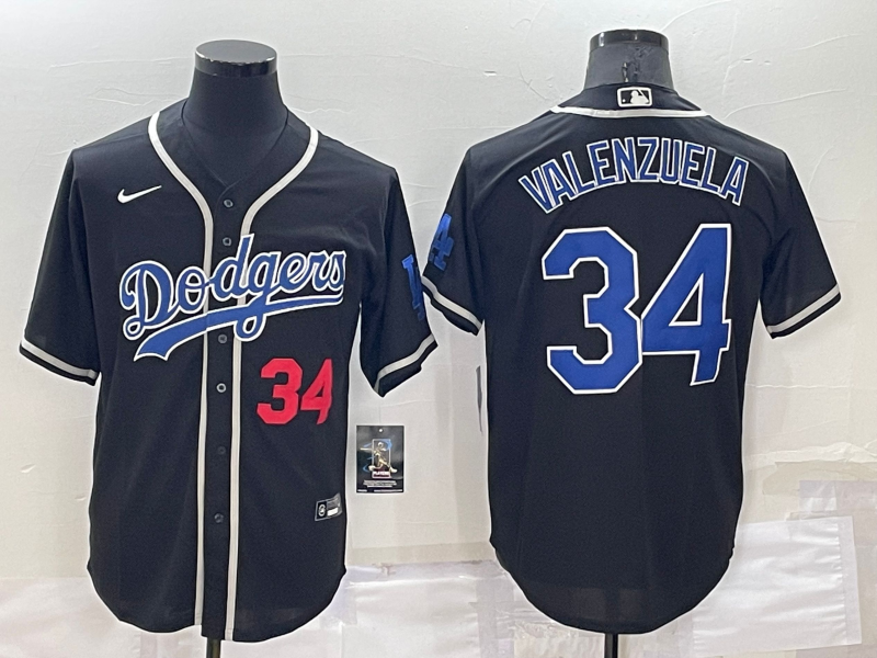 Los Angeles Dodgers Black Retro MLB Jersey Los Angeles Dodgers Black Retro MLB Jersey