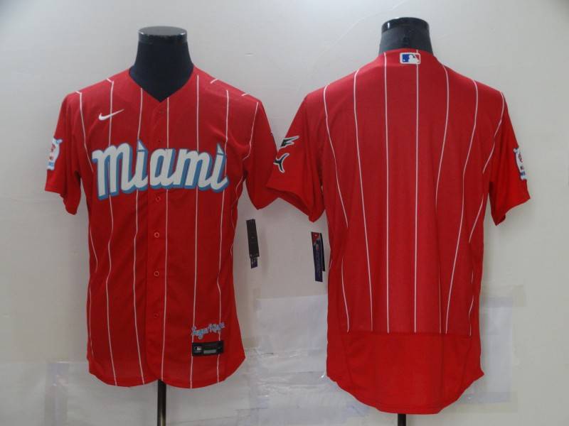 Miami Marlins Red Elite MLB Jersey Miami Marlins Red Elite MLB Jersey