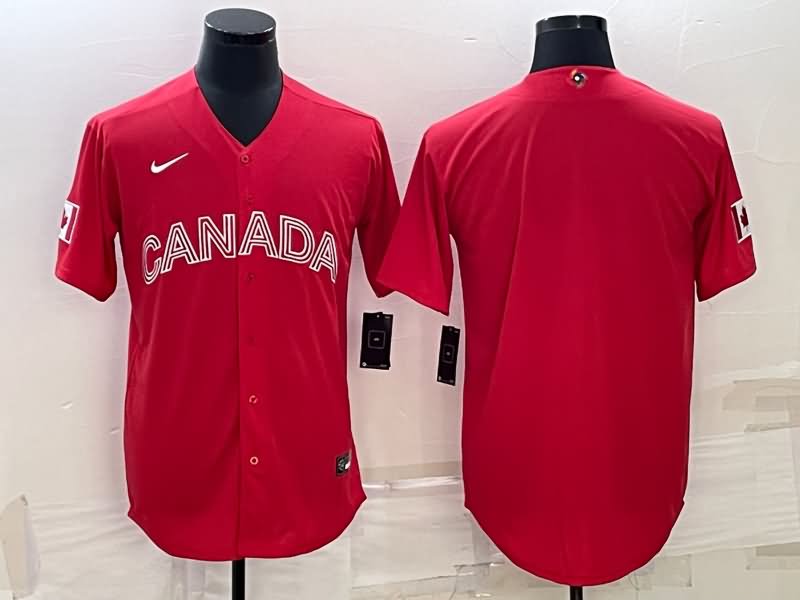 Canada Red Baseball Jersey Canada Red Baseball Jersey