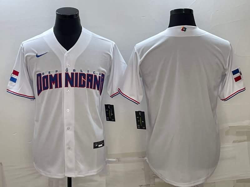 Dominicana White Baseball Jersey Dominicana White Baseball Jersey