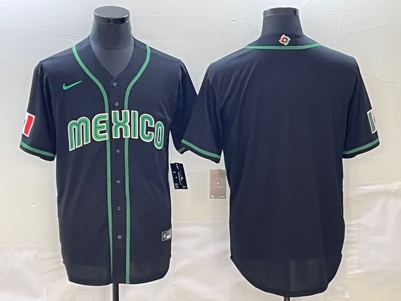 Mexico Black Baseball Jersey 03 Mexico Black Baseball Jersey 03