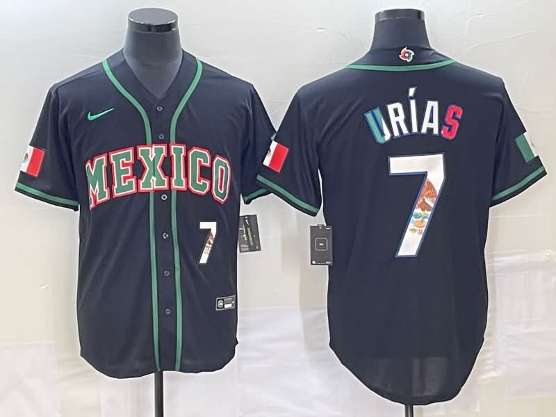 Mexico Black Baseball Jersey 04 Mexico Black Baseball Jersey 04