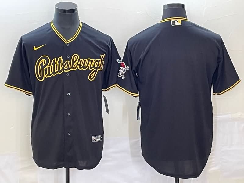 Pittsburgh Pirates Black MLB Jersey 02 Pittsburgh Pirates Black MLB Jersey 02