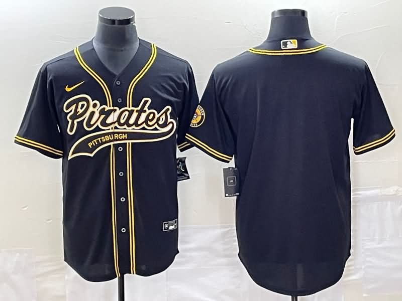 Pittsburgh Pirates Black MLB Jersey 03 Pittsburgh Pirates Black MLB Jersey 03