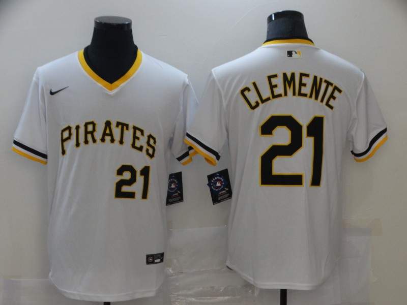 Pittsburgh Pirates White Retro MLB Jersey Pittsburgh Pirates White Retro MLB Jersey