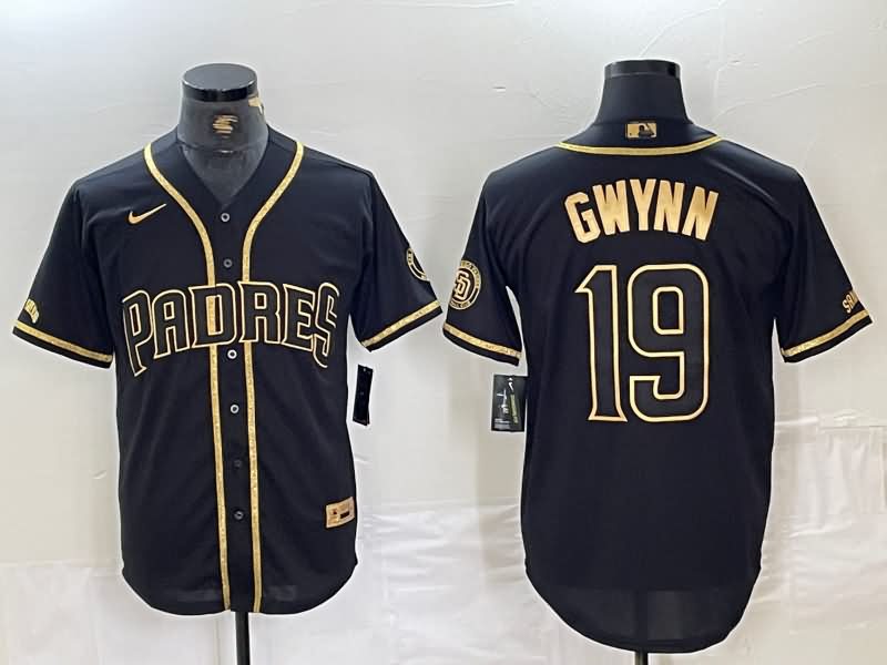 San Diego Padres Black Gold MLB Jersey 03 San Diego Padres Black Gold MLB Jersey 03