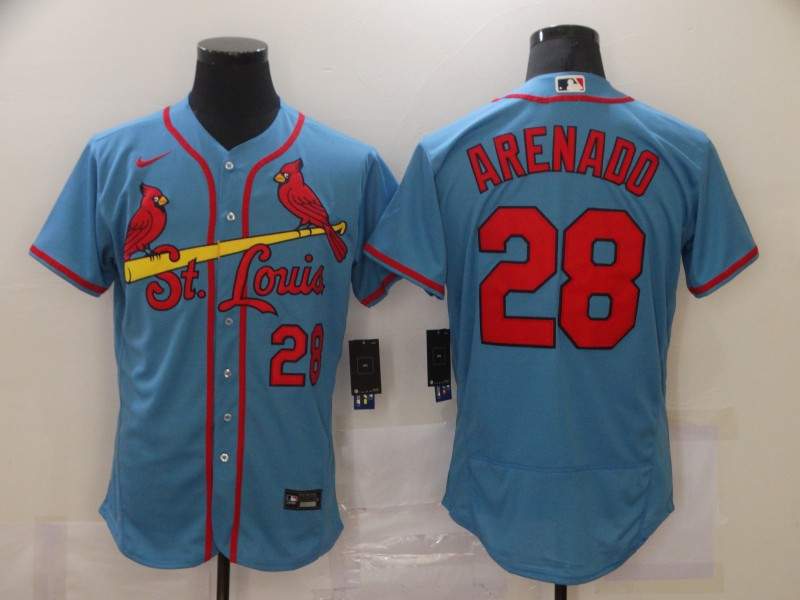 St. Louis Cardinals Light Blue Elite MLB Jersey St. Louis Cardinals Light Blue Elite MLB Jersey