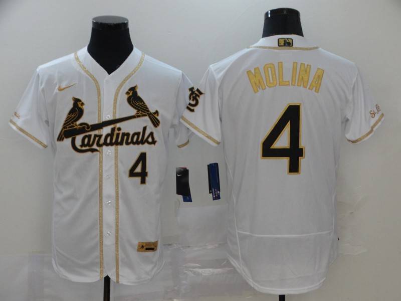 St. Louis Cardinals White Gold Elite MLB Jersey St. Louis Cardinals White Gold Elite MLB Jersey