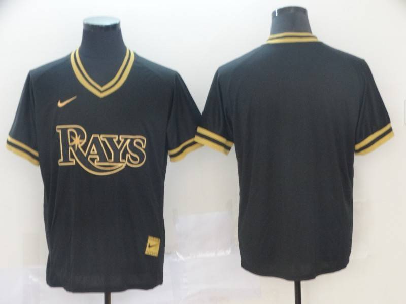 Tampa Bay Rays Black Gold Retro MLB Jersey Tampa Bay Rays Black Gold Retro MLB Jersey