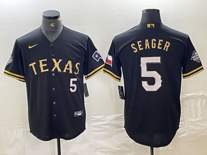 Texas Rangers Black Gold MLB Jersey Texas Rangers Black Gold MLB Jersey