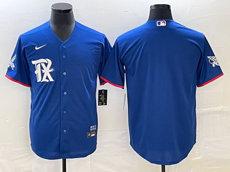 Texas Rangers Blue MLB Jersey 02 Texas Rangers Blue MLB Jersey 02