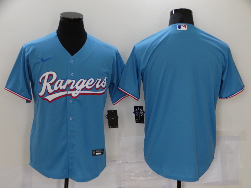 Texas Rangers Light Blue MLB Jersey Texas Rangers Light Blue MLB Jersey