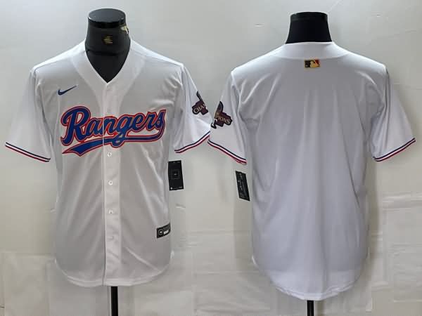 Texas Rangers White MLB Jersey 02 Texas Rangers White MLB Jersey 02