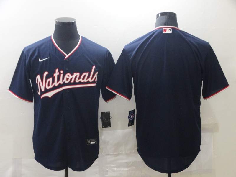 Washington Nationals Dark Blue MLB Jersey