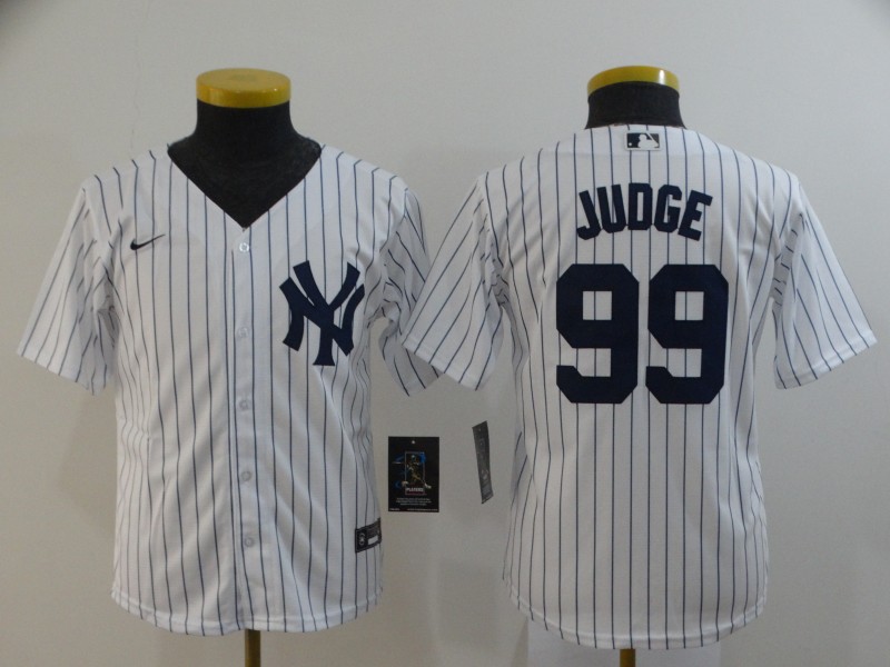 Kids New York Yankees White #99 JUDGE MLB Jersey Kids New York Yankees White #99 JUDGE MLB Jersey
