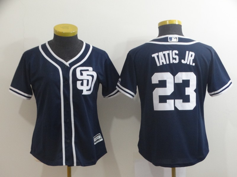 San Diego Padres #23 TATIS JR. Dark Blue Women MLB Jersey San Diego Padres #23 TATIS JR. Dark Blue Women MLB Jersey