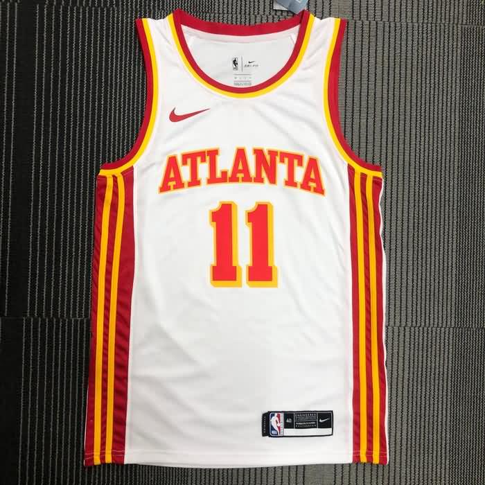 Atlanta Hawks 20/21 White Basketball Jersey (Hot Press) Atlanta Hawks 20/21 White Basketball Jersey (Hot Press)