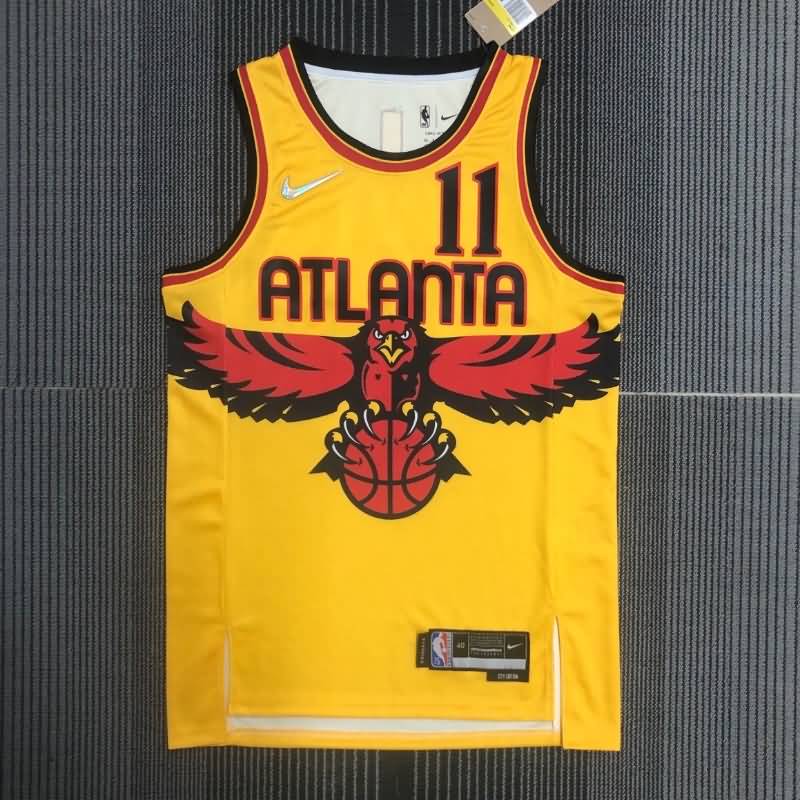 Atlanta Hawks 21/22 Yellow City Basketball Jersey (Hot Press) Atlanta Hawks 21/22 Yellow City Basketball Jersey (Hot Press)