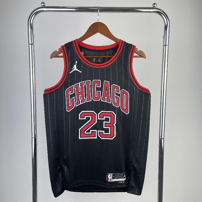 Chicago Bulls 22/23 Black AJ Basketball Jersey (Hot Press) Chicago Bulls 22/23 Black AJ Basketball Jersey (Hot Press)