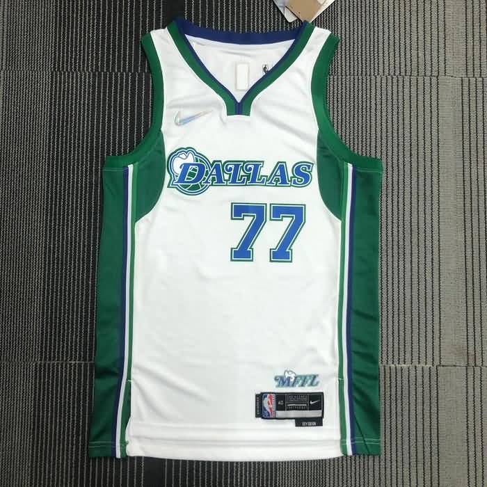 Dallas Mavericks 21/22 White City Basketball Jersey (Hot Press) Dallas Mavericks 21/22 White City Basketball Jersey (Hot Press)