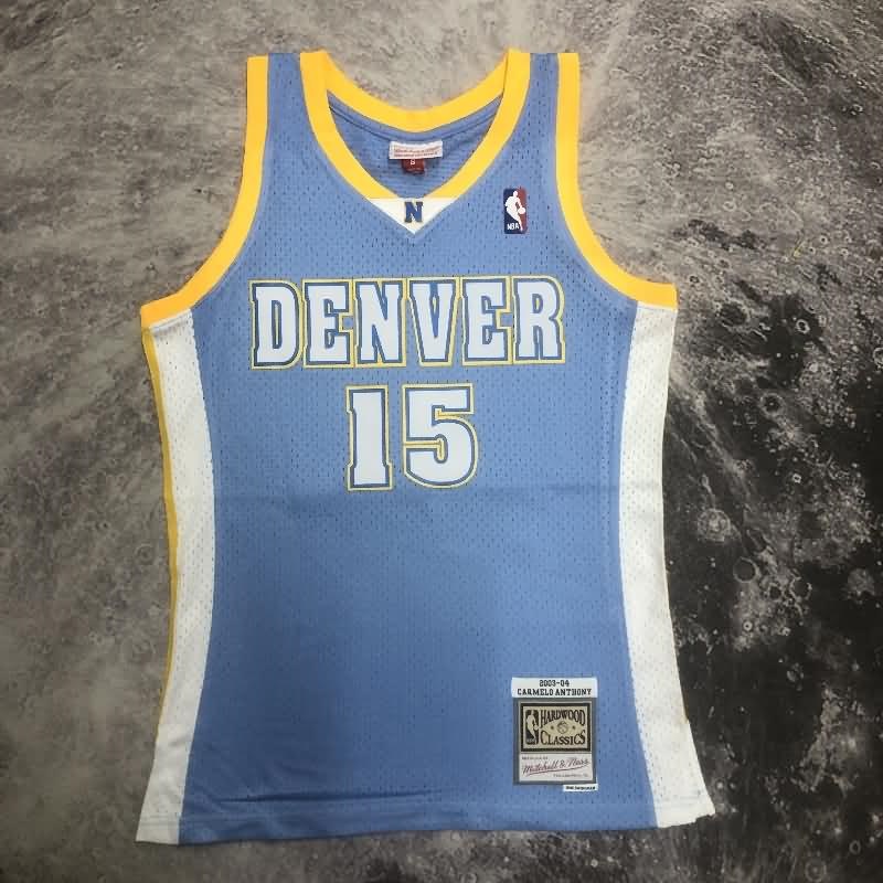 Denver Nuggets 2003/04 Blue Classics Basketball Jersey (Hot Press) Denver Nuggets 2003/04 Blue Classics Basketball Jersey (Hot Press)