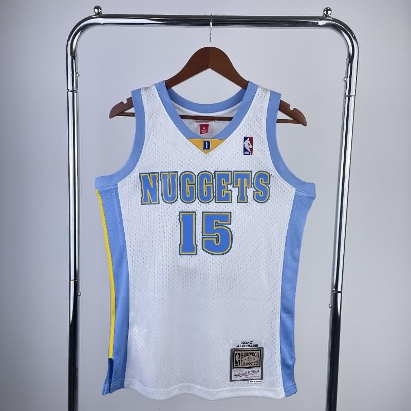 Denver Nuggets 2006/07 White Classics Basketball Jersey (Hot Press) Denver Nuggets 2006/07 White Classics Basketball Jersey (Hot Press)