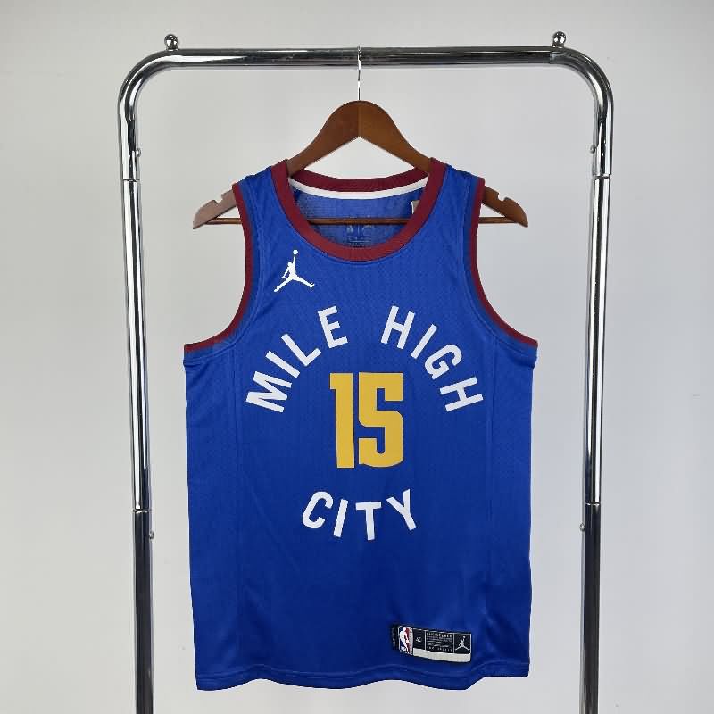 Denver Nuggets 21/22 Blue AJ Basketball Jersey (Hot Press) Denver Nuggets 21/22 Blue AJ Basketball Jersey (Hot Press)