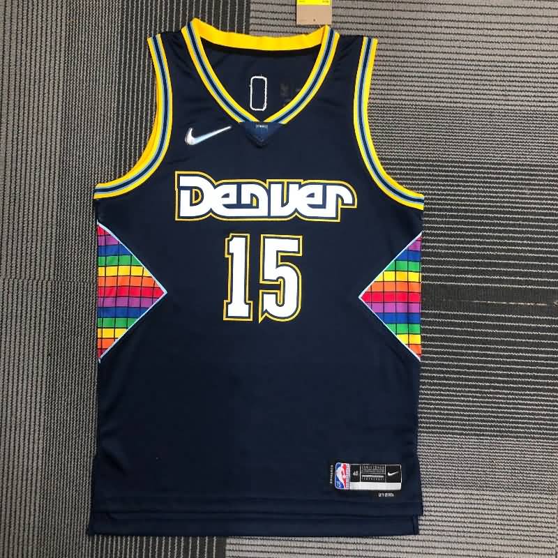 Denver Nuggets 21/22 Dark Blue City Basketball Jersey (Hot Press) Denver Nuggets 21/22 Dark Blue City Basketball Jersey (Hot Press)