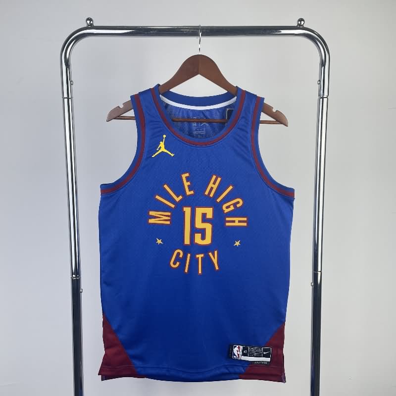 Denver Nuggets 22/23 Blue AJ Basketball Jersey (Hot Press) Denver Nuggets 22/23 Blue AJ Basketball Jersey (Hot Press)