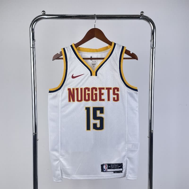Denver Nuggets 22/23 White Basketball Jersey (Hot Press) Denver Nuggets 22/23 White Basketball Jersey (Hot Press)