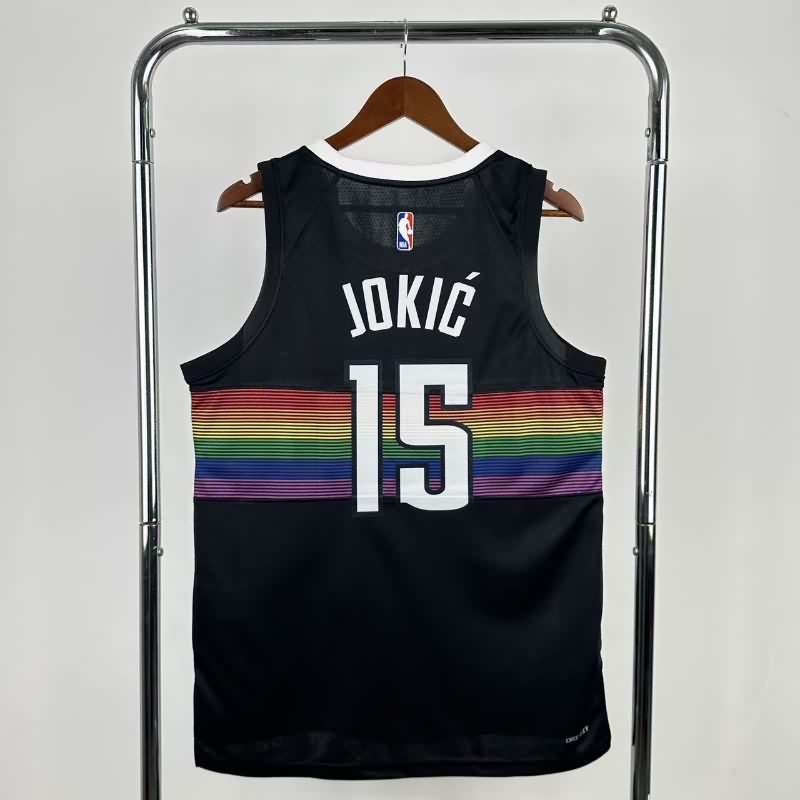 Denver Nuggets 25/26 Black City Basketball Jersey (Hot Press)