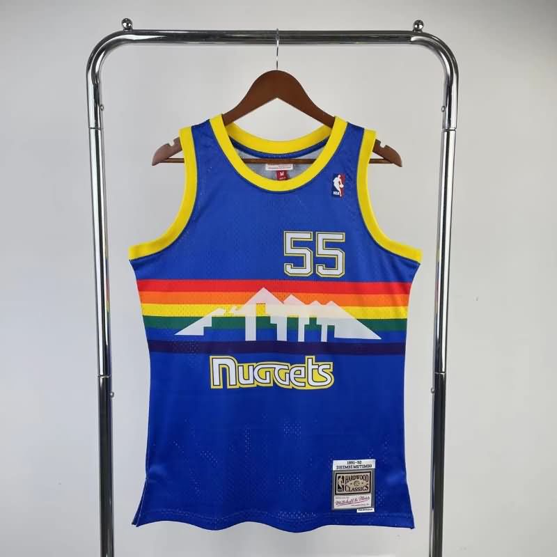 Denver Nuggets 1991/92 Blue Classics Basketball Jersey (Hot Press) Denver Nuggets 1991/92 Blue Classics Basketball Jersey (Hot Press)