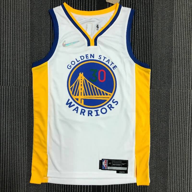 Golden State Warriors 21/22 White Basketball Jersey 02 (Hot Press) Golden State Warriors 21/22 White Basketball Jersey 02 (Hot Press)