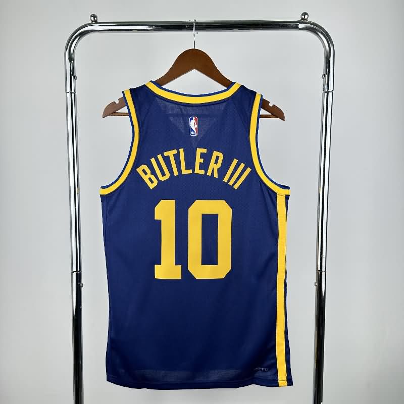 Golden State Warriors 22/23 Dark Blue AJ Basketball Jersey (Hot Press)