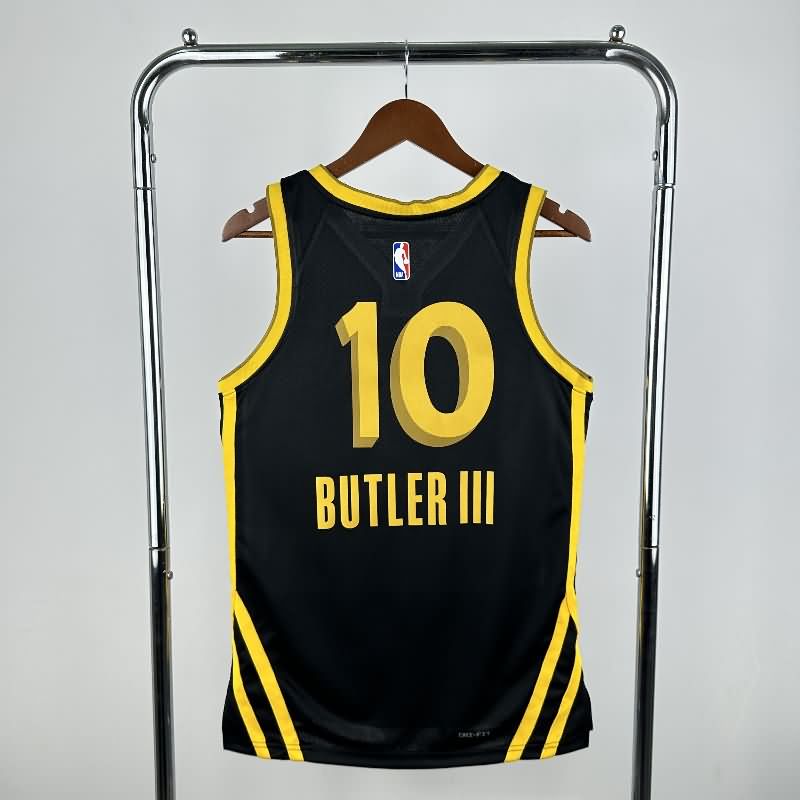 Golden State Warriors 23/24 Black City Basketball Jersey (Hot Press)