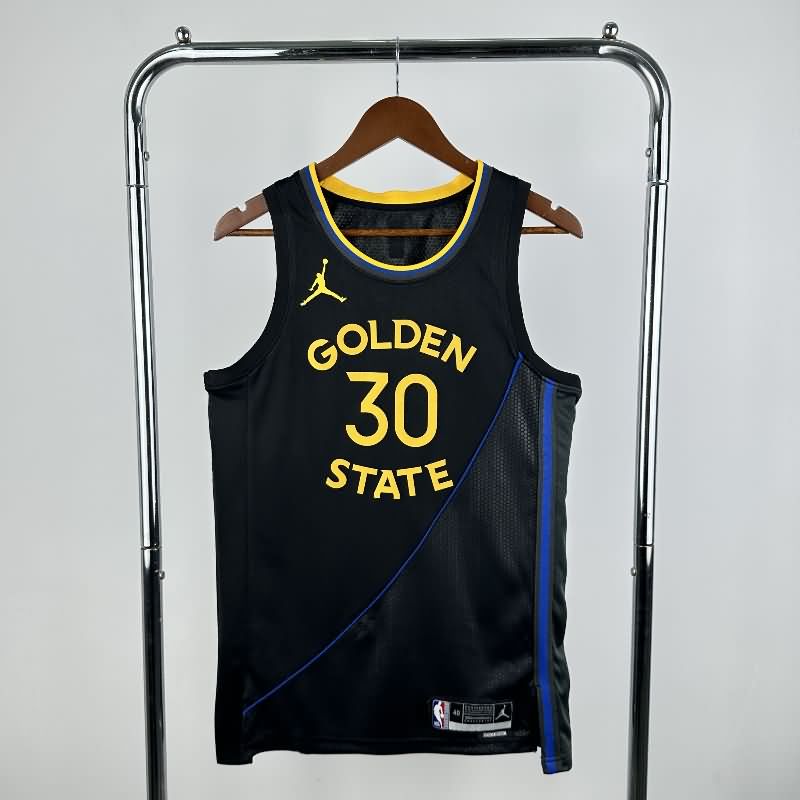 Golden State Warriors 24/25 Black AJ Basketball Jersey (Hot Press) Golden State Warriors 24/25 Black AJ Basketball Jersey (Hot Press)