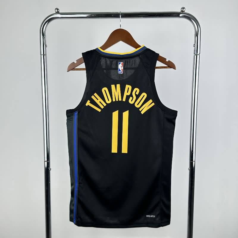Golden State Warriors 24/25 Black AJ Basketball Jersey (Hot Press)