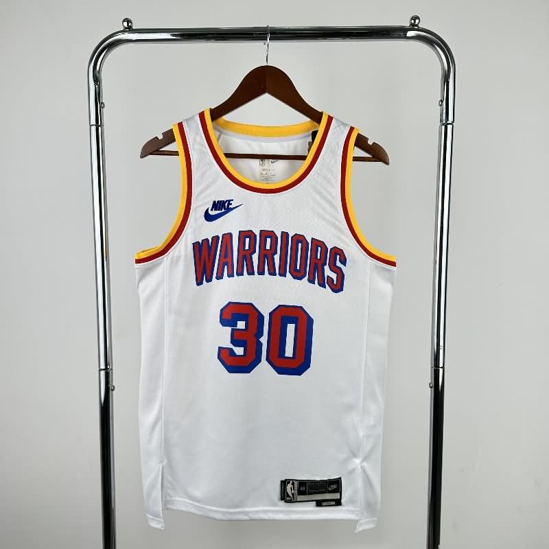 Golden State Warriors 24/25 White Classics Basketball Jersey (Hot Press) Golden State Warriors 24/25 White Classics Basketball Jersey (Hot Press)
