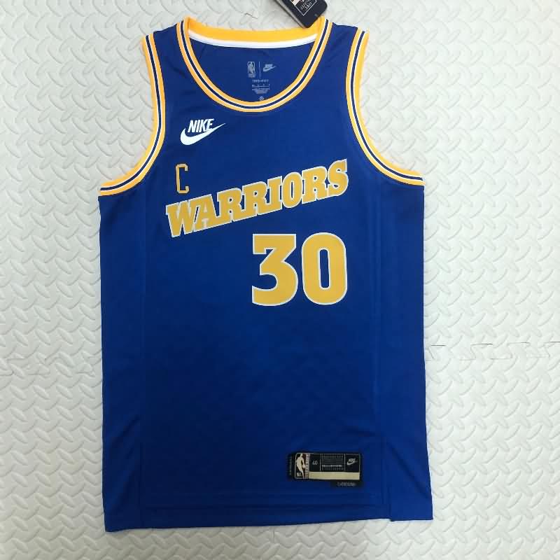 Golden State Warriors Blue Classics Basketball Jersey (Hot Press) Golden State Warriors Blue Classics Basketball Jersey (Hot Press)