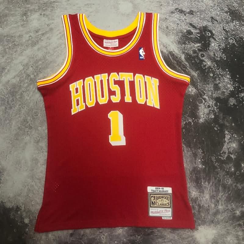 Houston Rockets 2004/05 Red Classics Basketball Jersey (Hot Press) Houston Rockets 2004/05 Red Classics Basketball Jersey (Hot Press)