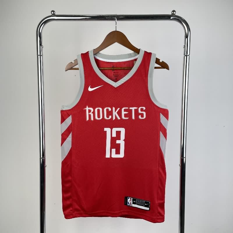 Houston Rockets 18/19 Red Basketball Jersey (Hot Press) Houston Rockets 18/19 Red Basketball Jersey (Hot Press)