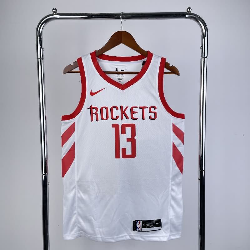 Houston Rockets 18/19 White Basketball Jersey (Hot Press) Houston Rockets 18/19 White Basketball Jersey (Hot Press)